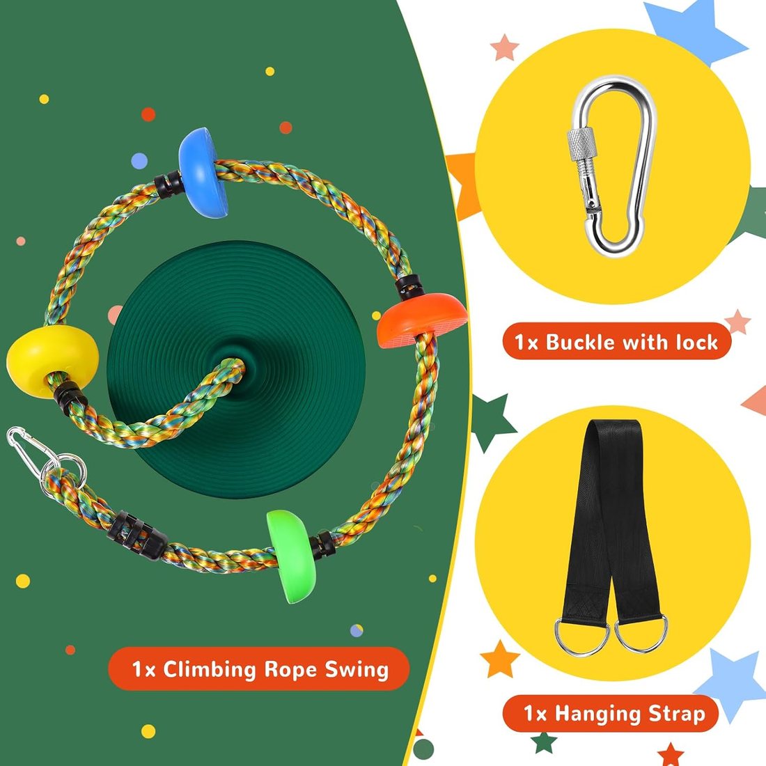 Disc Swing, Deep Green, view 3