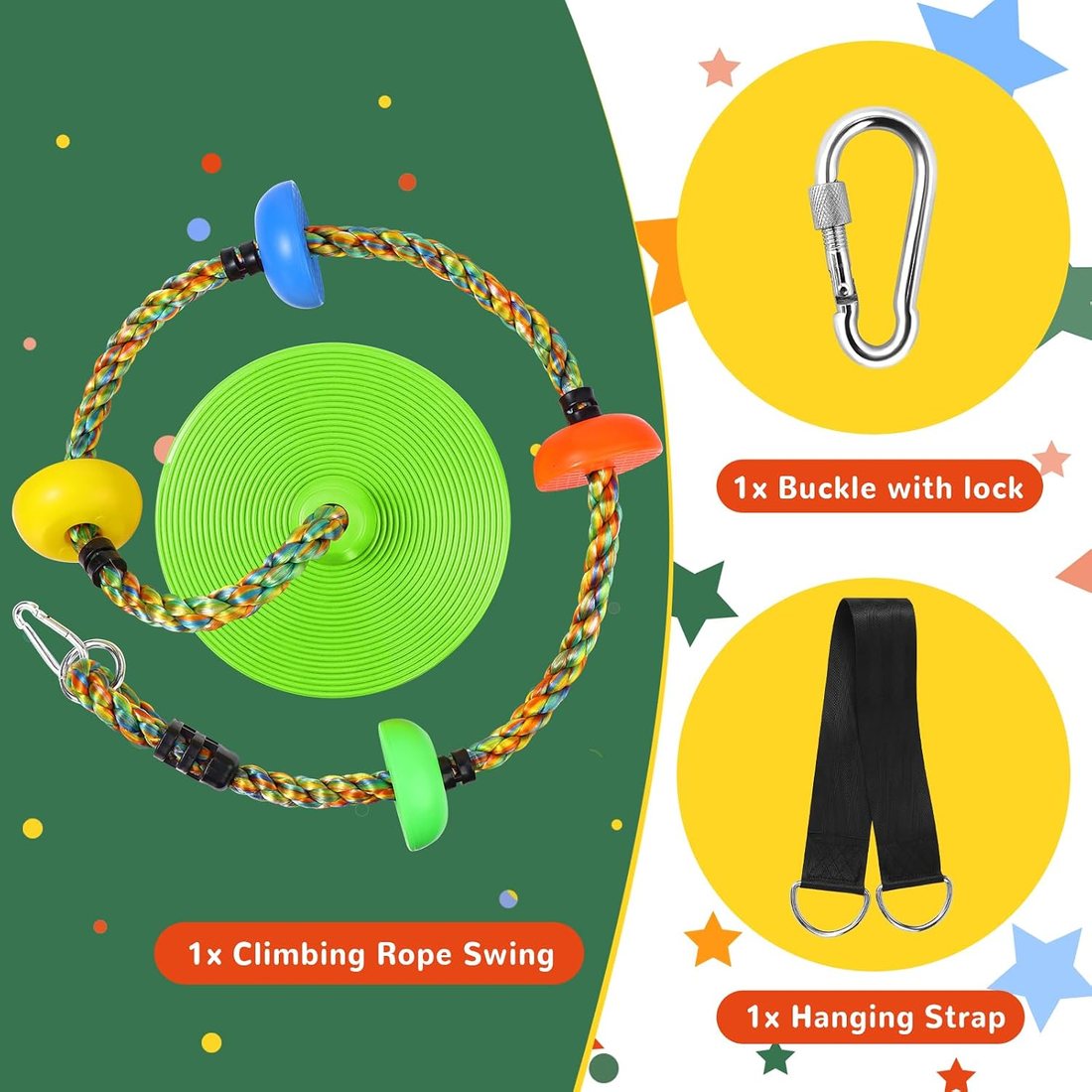 Disc Swing, Leaf Green, view 3