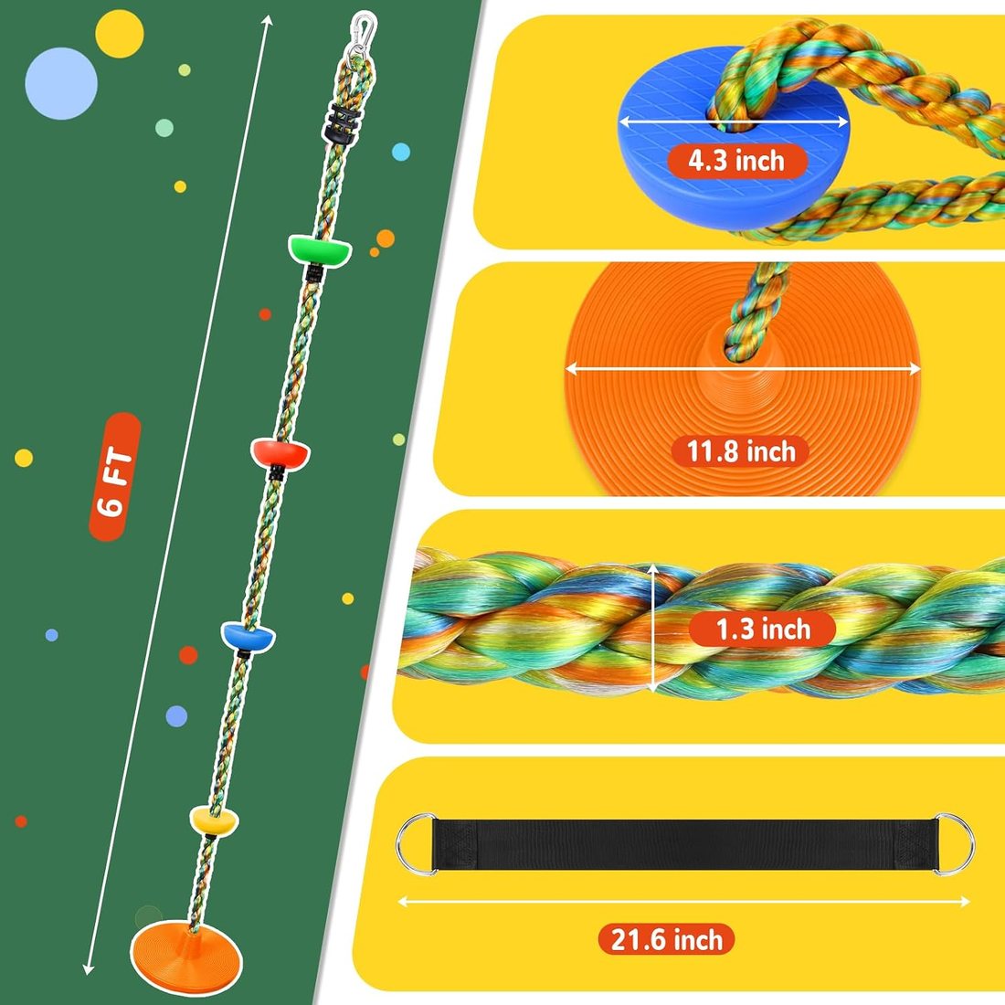 Disc Swing, Orange, view 4