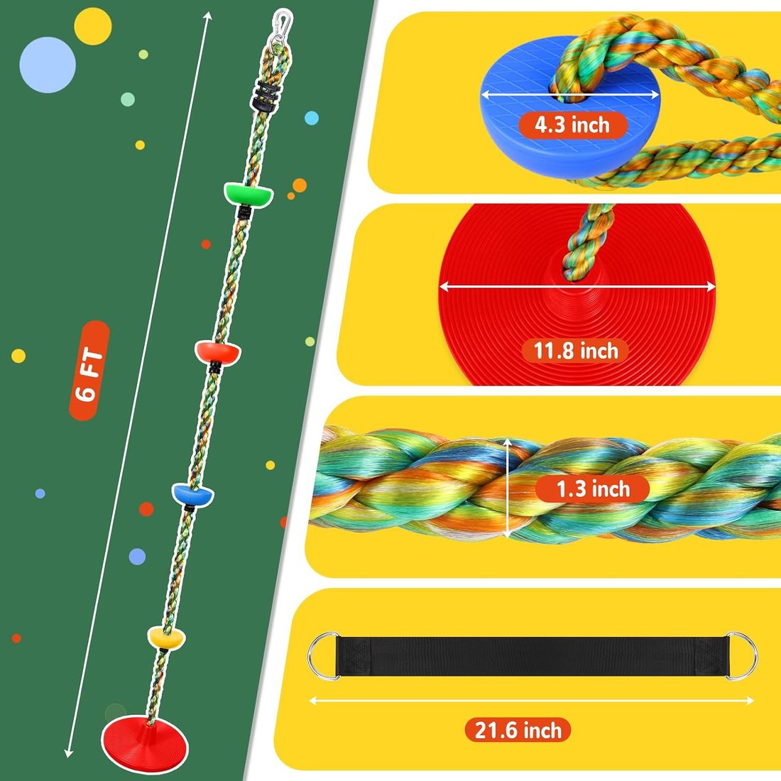 Disc Swing, Red, view 4