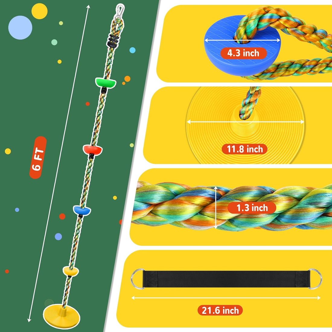 Disc Swing, Yellow, view 4