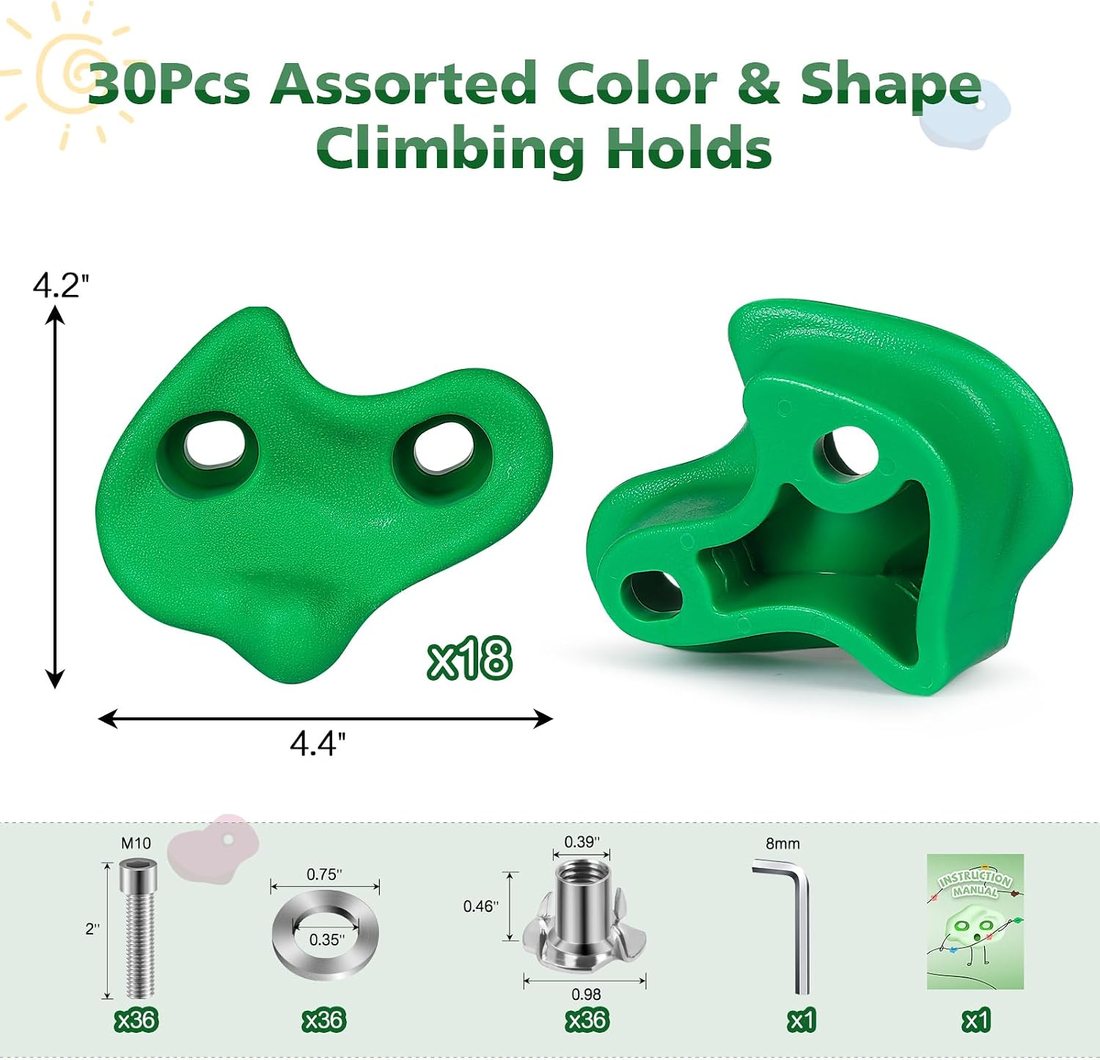 Eighteen Hold Single-Shape Set, Green, view 5