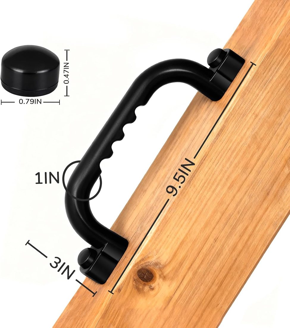 Four Safety Handles, Black, view 3