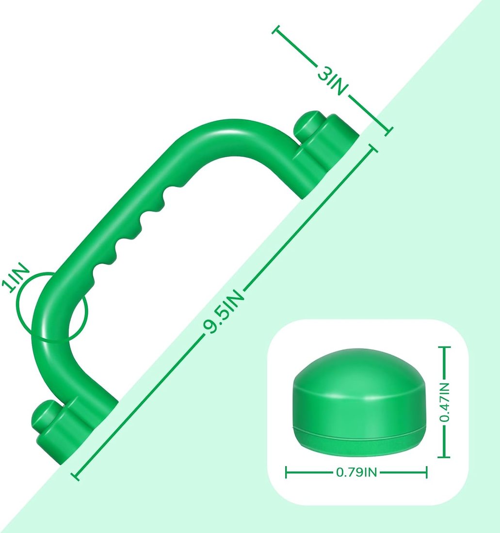 Four Safety Handles, Green, view 3