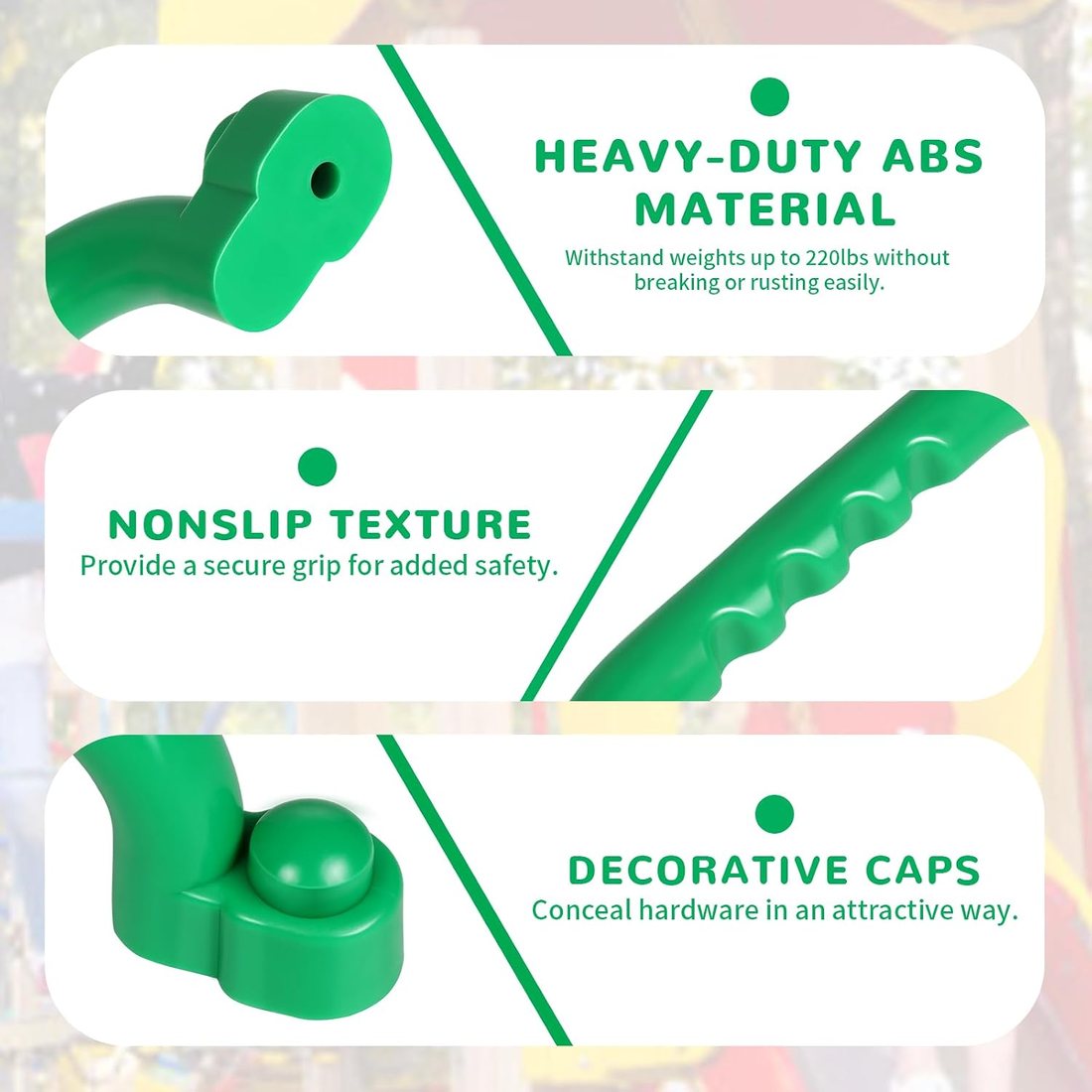 Four Safety Handles, Green, view 4