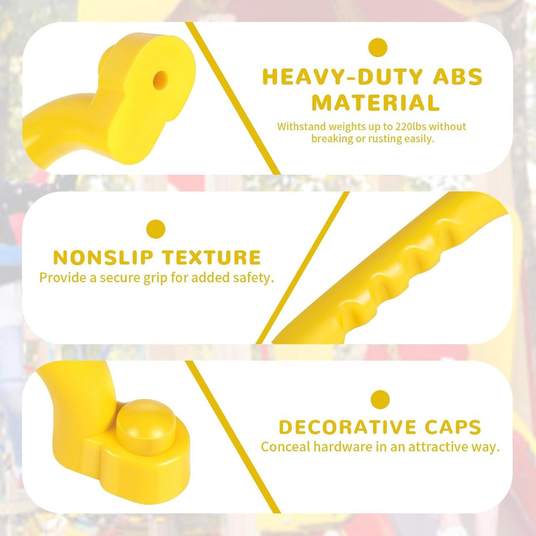 Four Safety Handles, Yellow, view 3