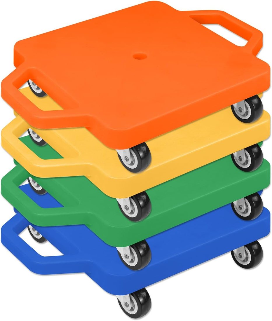 Four Scooter Boards with Handles, view 2