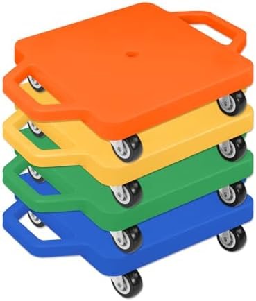 Four Scooter Boards with Handles