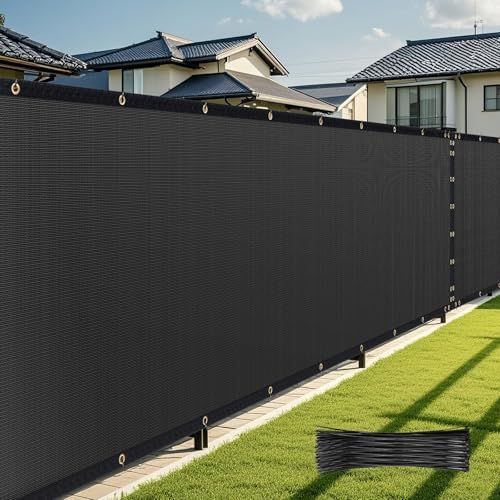 Privacy Screen, Six by Fifty Feet, Black