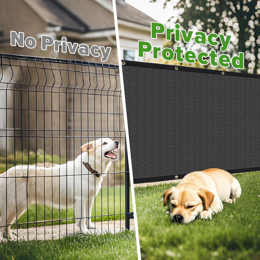 Privacy Screen, Six by Fifty Feet, Black, view 5