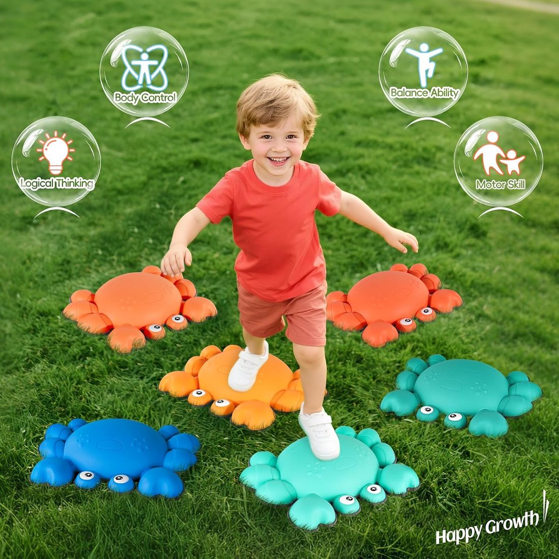 Six Crab Stones, Bright Shell Set, view 3