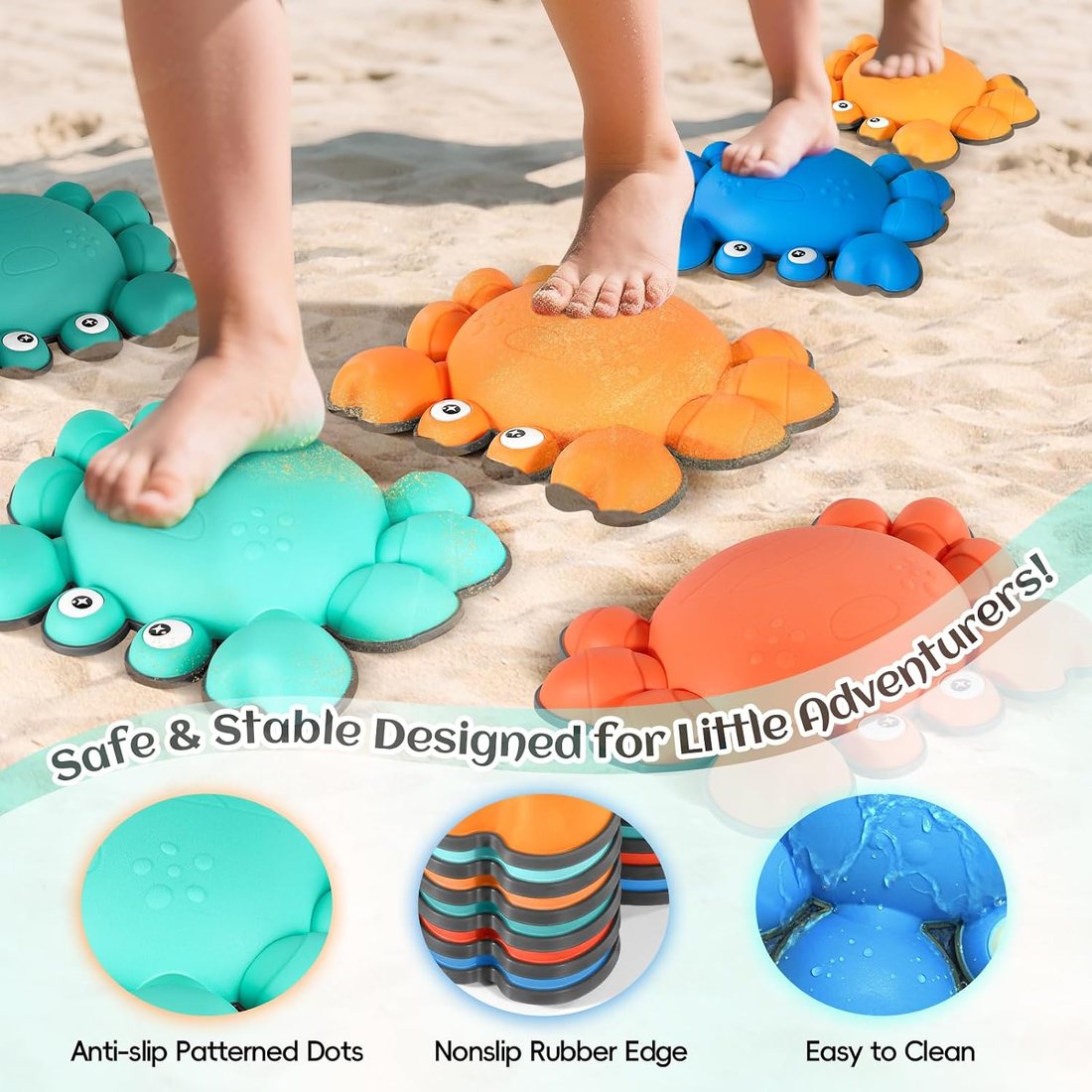 Six Crab Stones, Bright Shell Set, view 5
