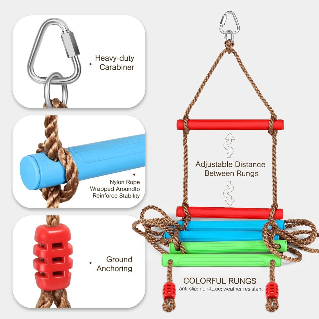 Six-Rung Rope Ladder, view 3