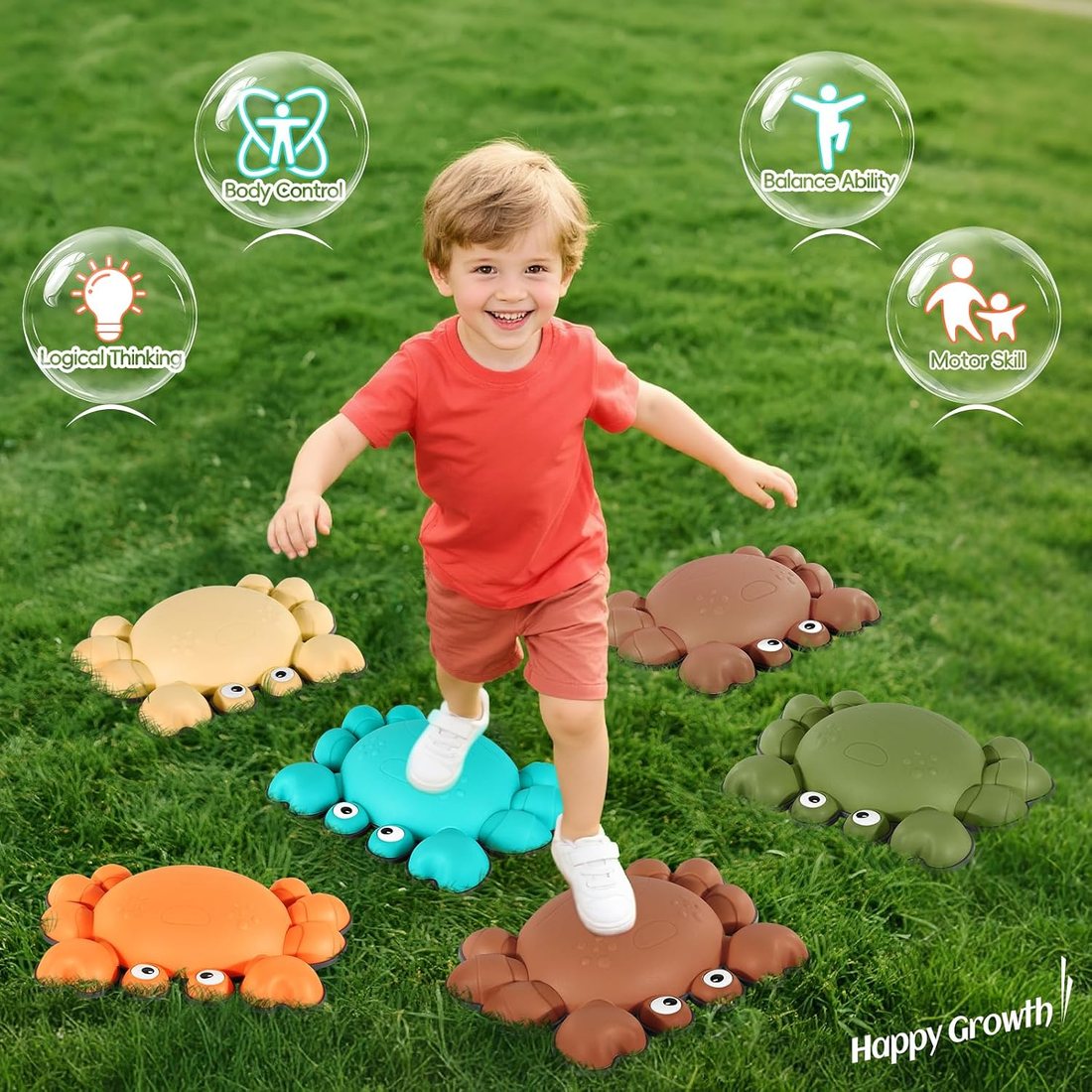 Six Toddler Stepping Stones, view 3