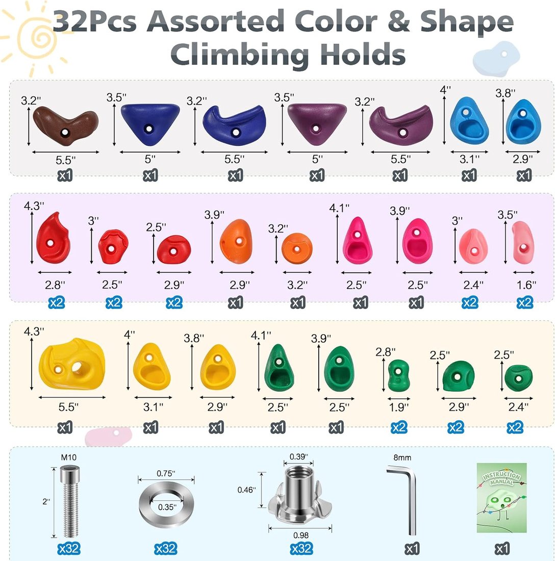 Thirty-Two Hold Wall Set, Ten Colors, view 5