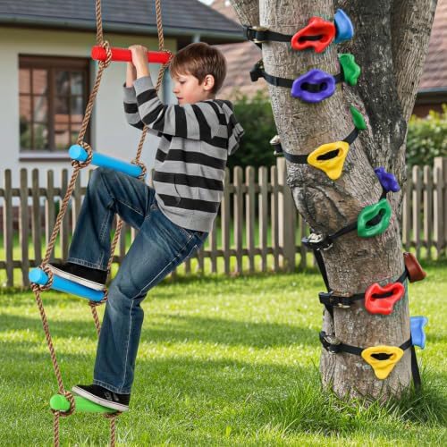 Twelve Trunk Holds with Rainbow Rope Ladder, view 1