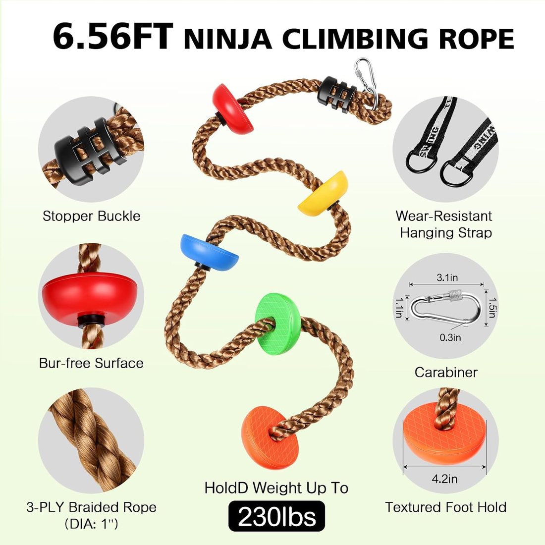Twelve Trunk Holds with Rope Swing, view 4