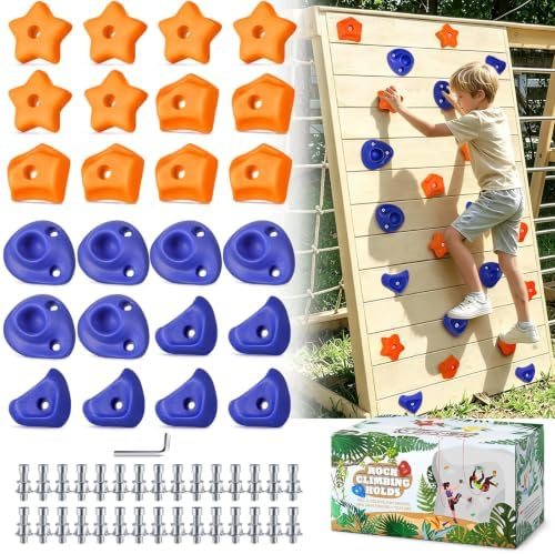Twenty-Four Hold Four-Shape Set, Orange and Blue