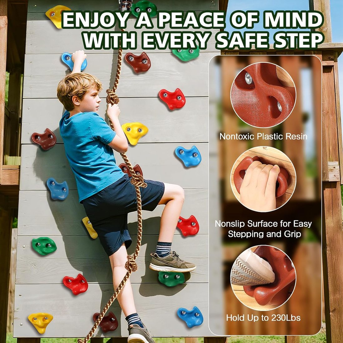 Twenty Hold Wall Kit with Rope and Handles, view 3