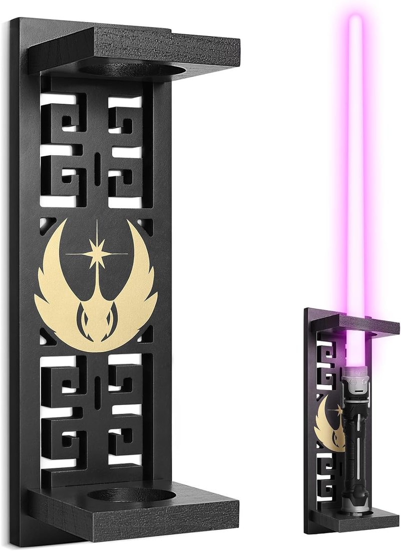 Vertical Wooden Saber Rack, Tall Black, view 2